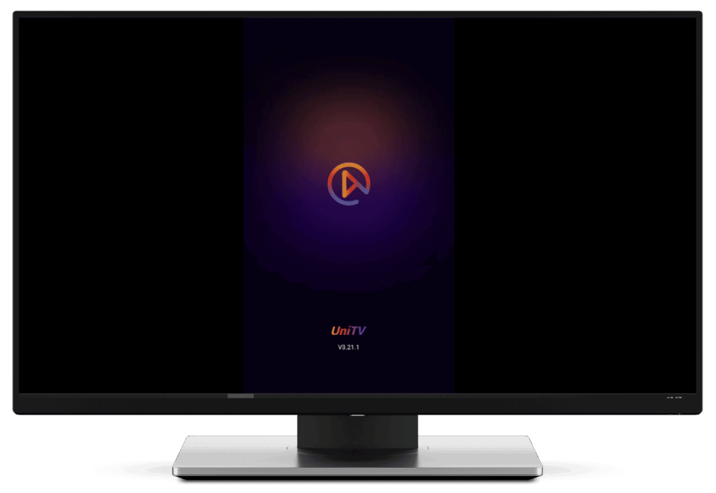 UniTV APK interface running on PC 1