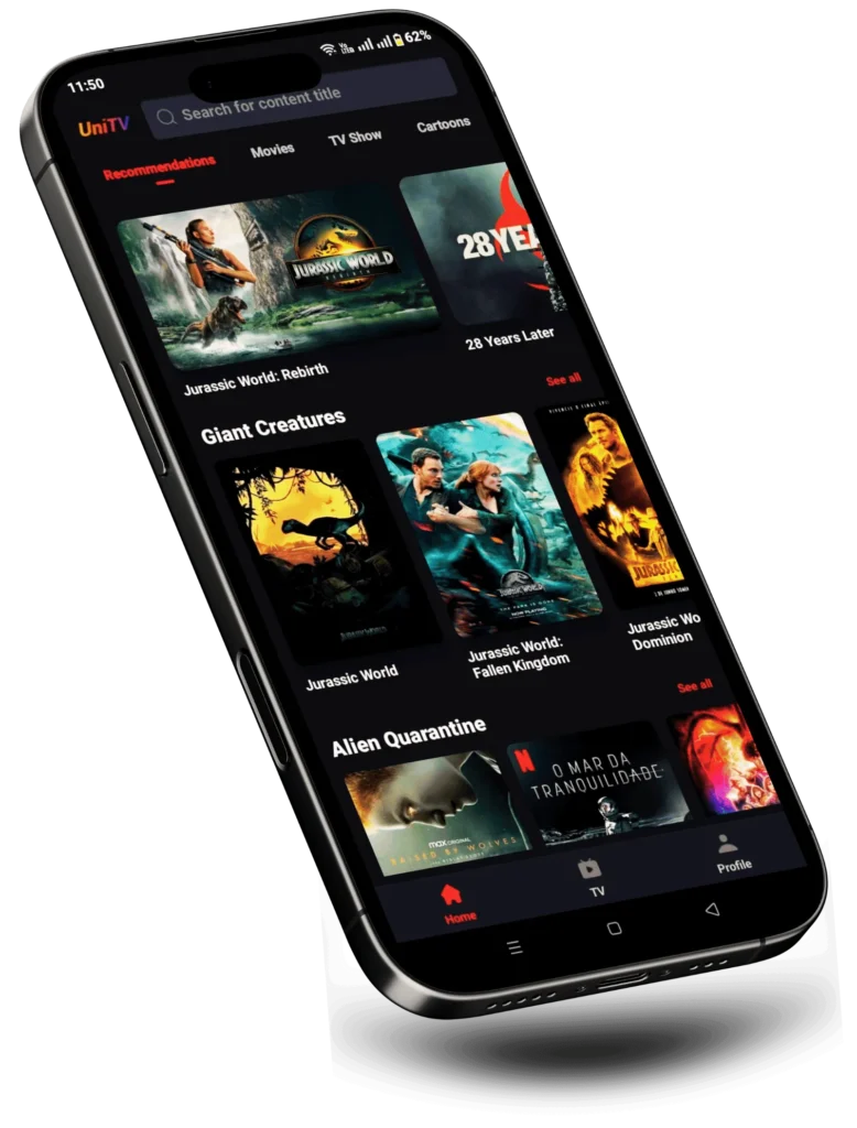UniTV APK In Android Phone