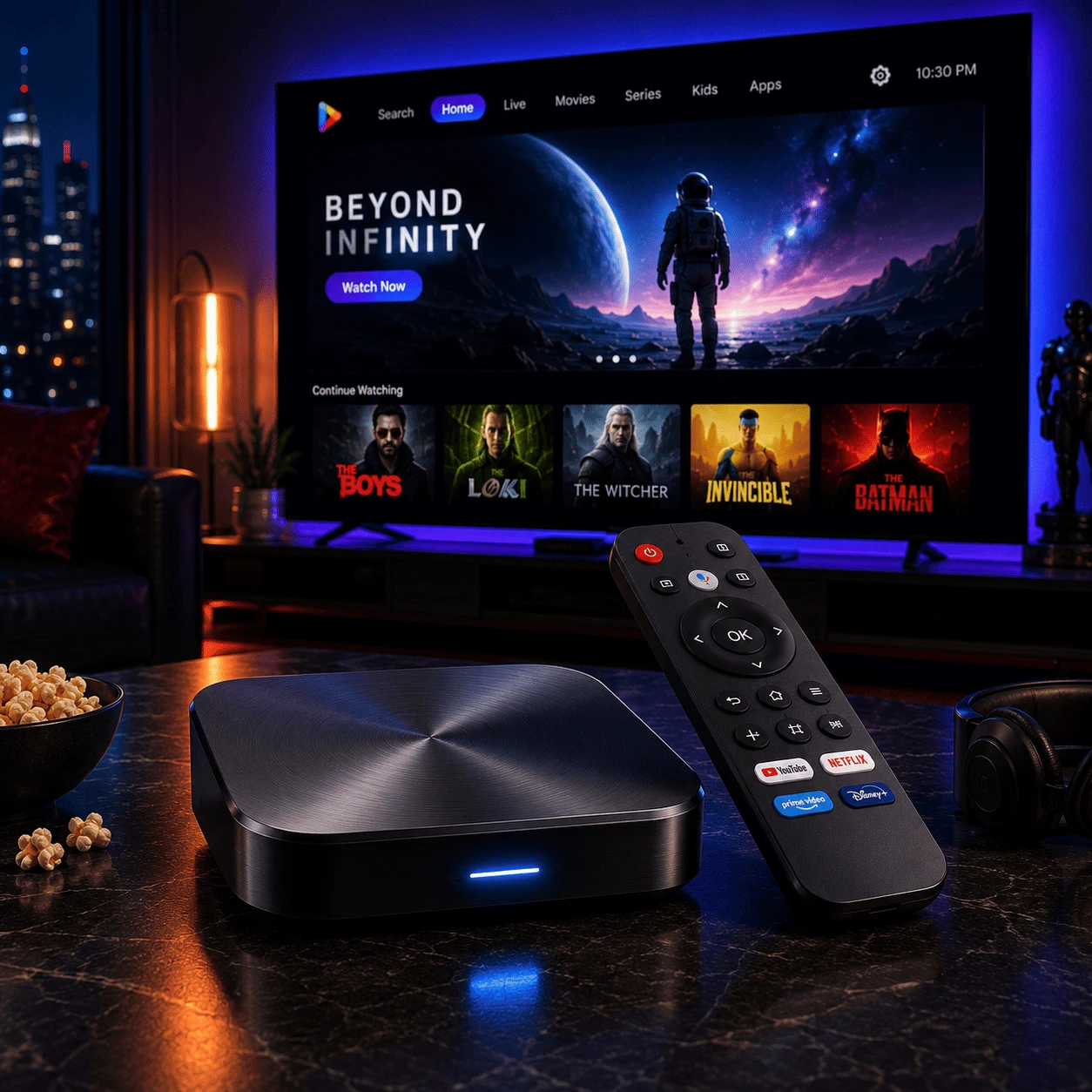 UniTV APK TV Box – Configurações