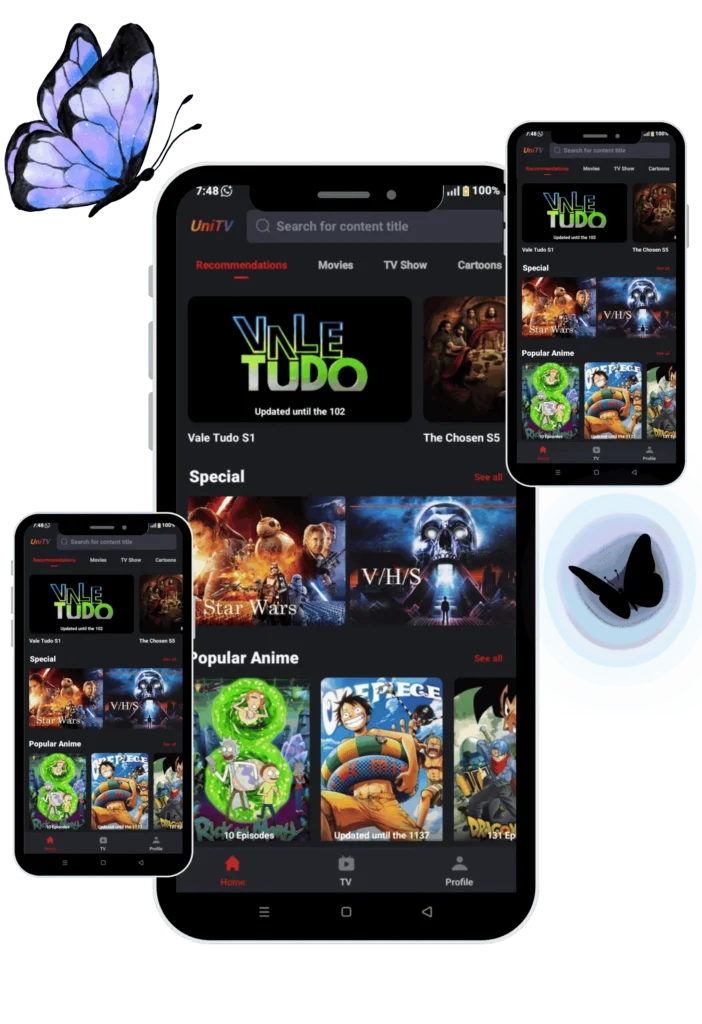 Unitv Apk Interface